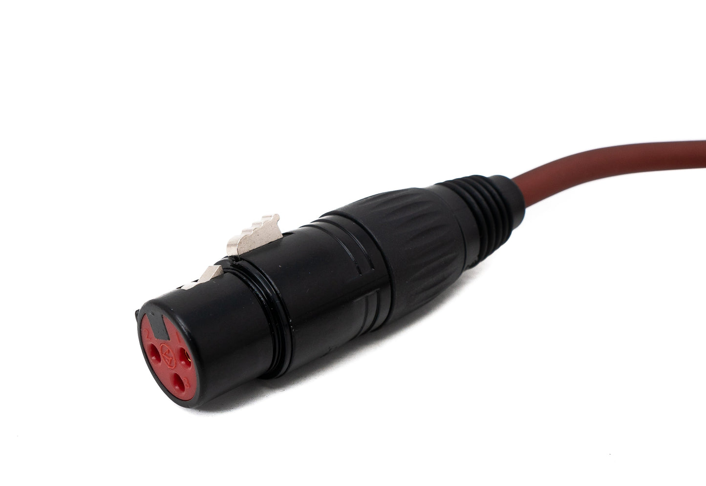 SYSTEM-S RCA snúra með 100 cm tengi í XLR 3 pinna tengi, rauð