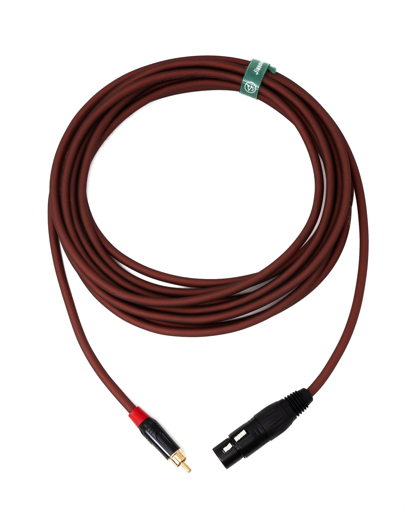 SYSTEM-S Cinch RCA Kabel 5 m Stecker zu XLR 3 polig Buchse in Rot