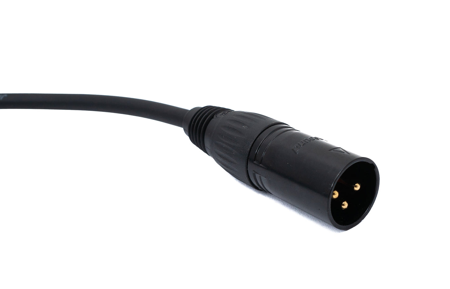 SYSTEM-S Hljóðsnúra 100 cm XLR 3 pinna karlkyns í karlkyns í svörtu