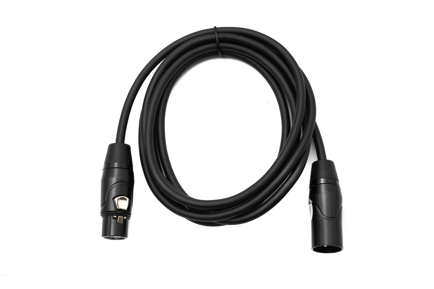 SYSTEM-S Audio Kabel 2 m XLR 3 Pin Stecker zu Buchse in Schwarz