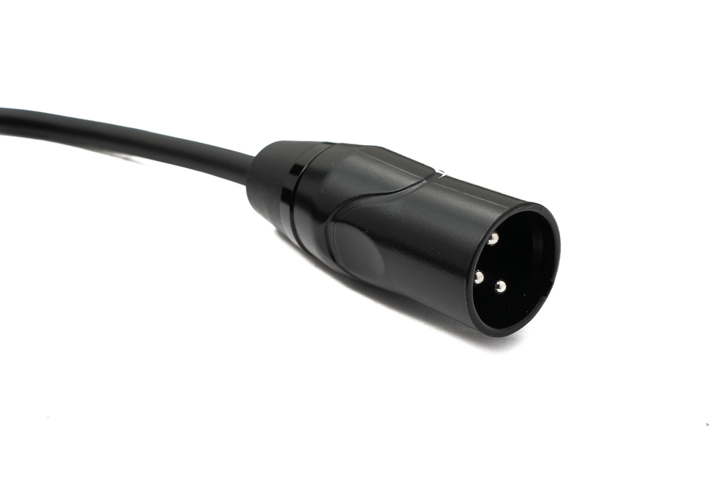 SYSTEM-S Audio Kabel 2 m XLR 3 Pin Stecker zu Buchse in Schwarz