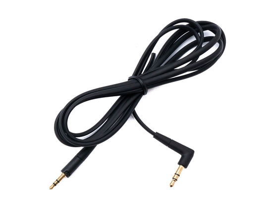 SYSTEM-S Audio Jack Cable 150 cm 3.5 mm TRS Male to Male Angled AUX Black