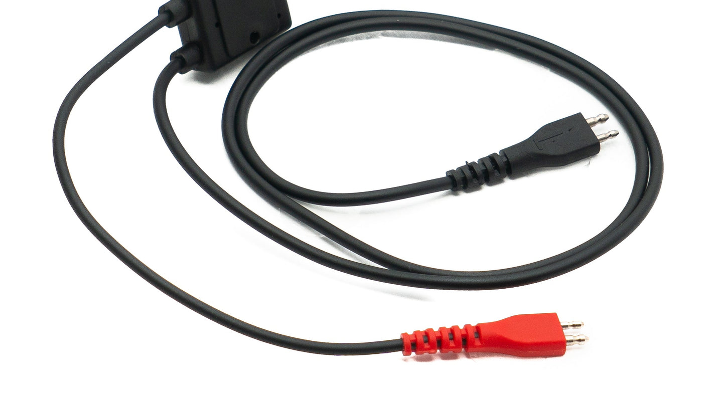 SYSTEM-S varasnúra 5 m AUX-tengi 6,35 mm tengi fyrir Sennheiser HD 660S 650 600 580 heyrnartól með spíral.