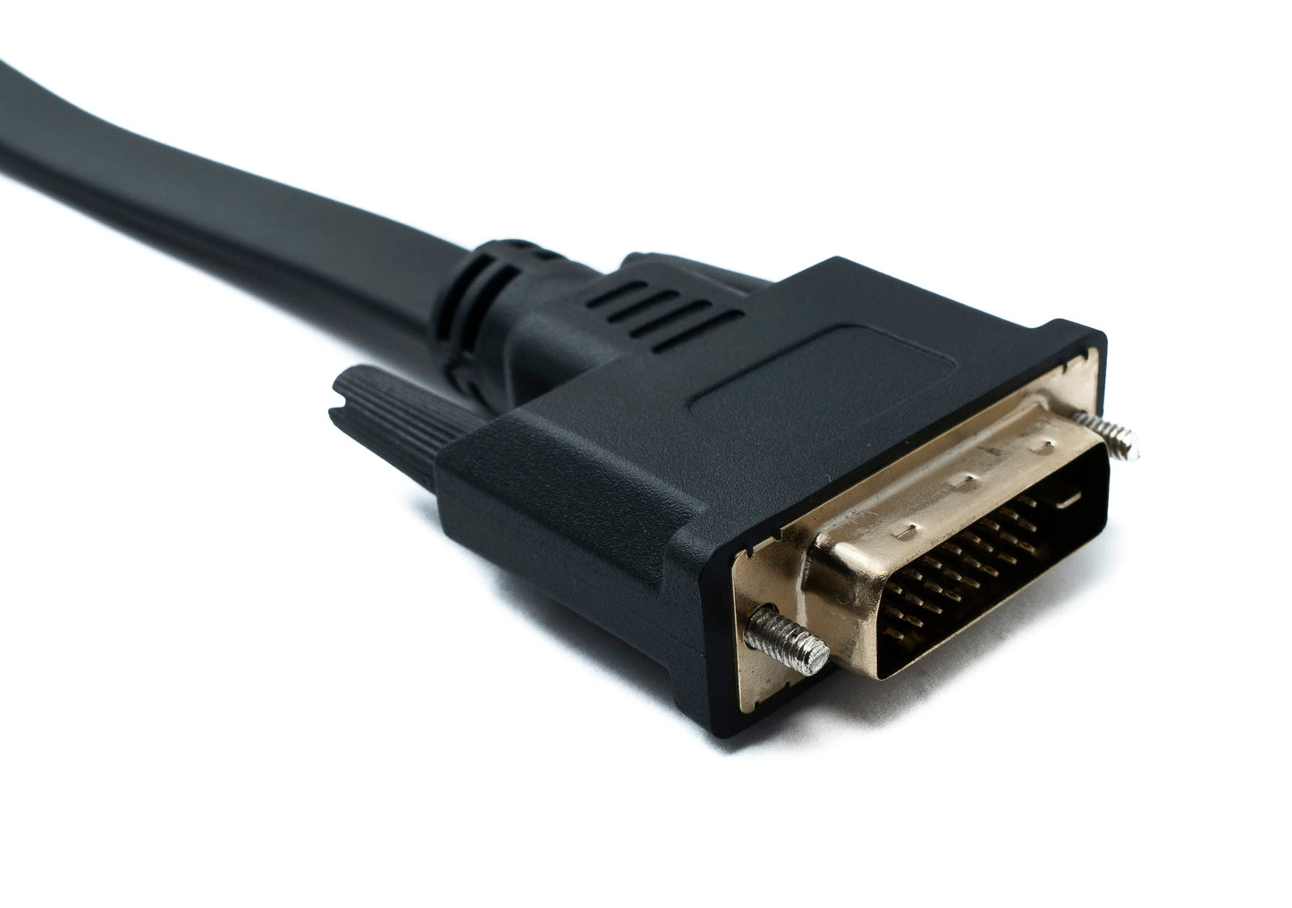 SYSTEM-S DVI D snúra 20 cm 24+1 25 pinna karlkyns í VGA 15 pinna kvenkyns skrúfumillistykki fyrir flatskjáfestingu