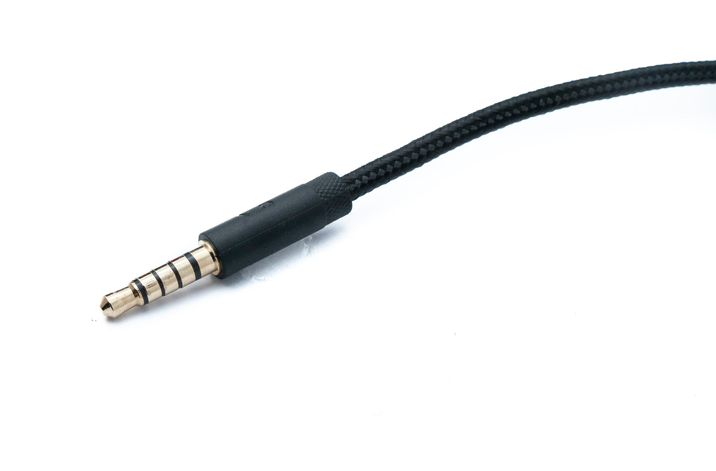SYSTEM-S Hljóðsnúra, 2m fléttuð AUX 3,5mm með hljóðstyrksstillingu fyrir Logitech G433 G233 GPRO X