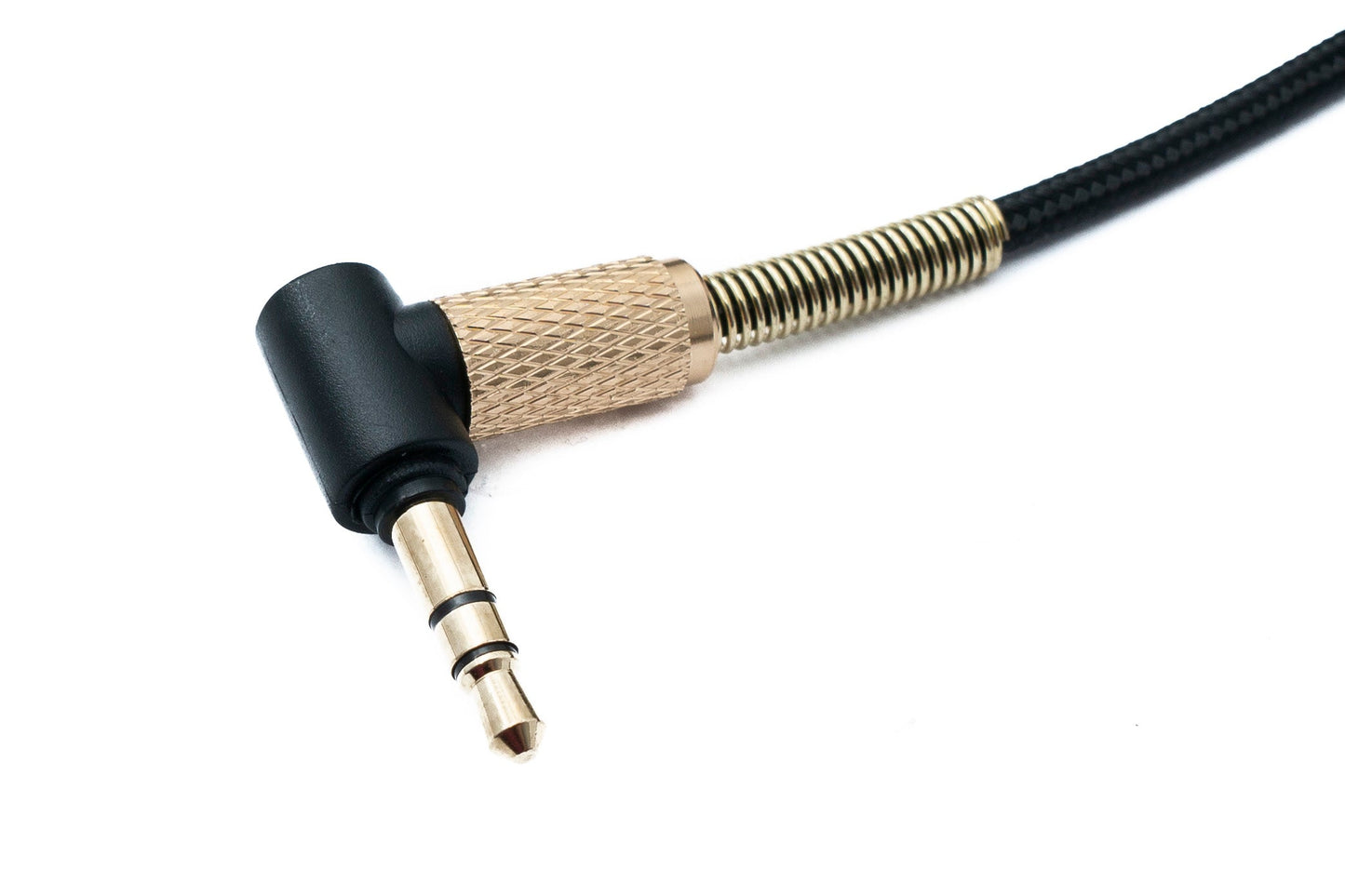 SYSTEM-S Hljóðsnúra, 150 cm, fléttuð með beygjuvörn fyrir Sennheiser heyrnartól HD598 HD5XX.