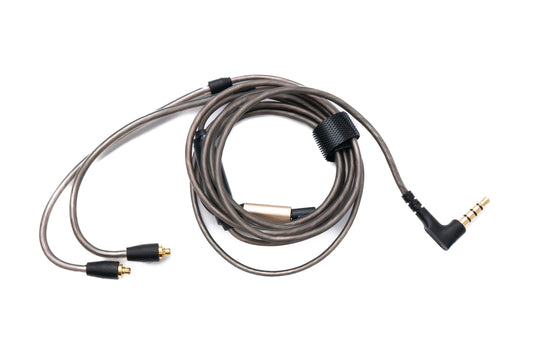 SYSTEM-S hljóðsnúra, 120 cm, AUX 3,5 mm tengi fyrir hljóðnema, fyrir Sennheiser heyrnartól, AKG N5005 HD6XX IE 900