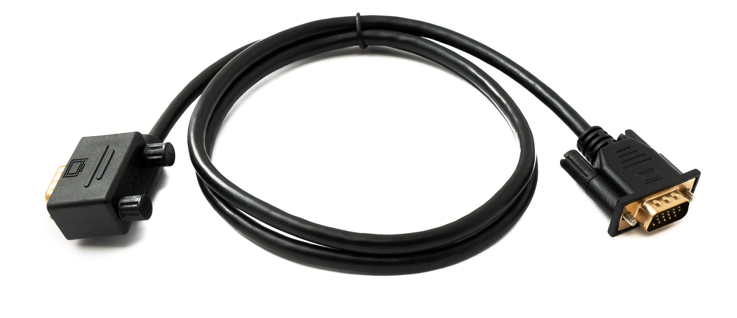 SYSTEM-S D Sub15 kapall 100 cm HD VGA 15 pinna karlkyns í karlkyns DB15 vinklaður vinstri vinklaður