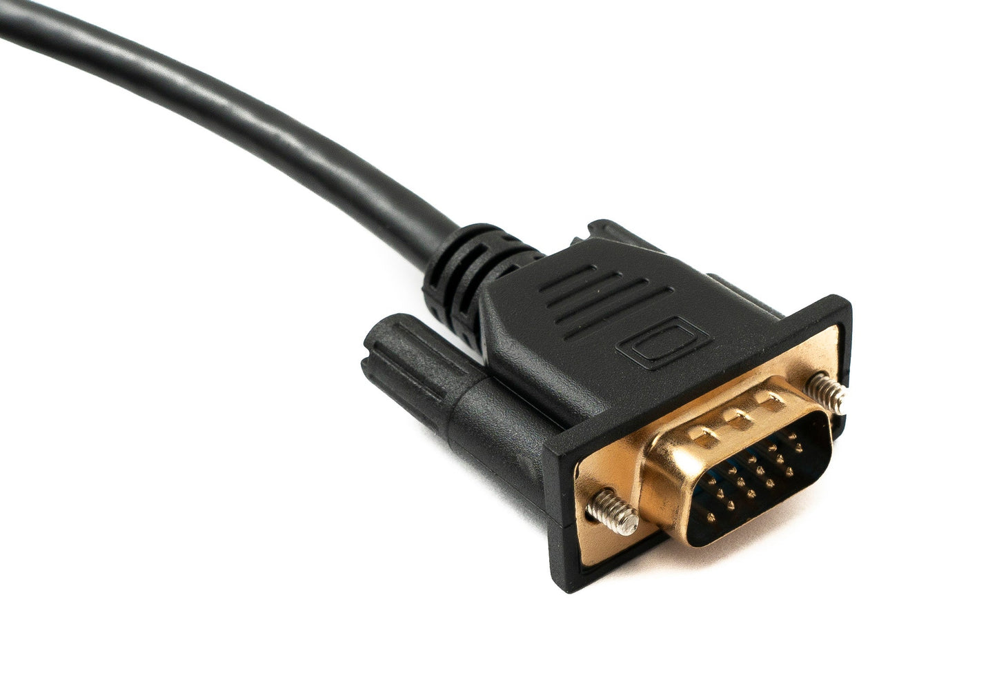 SYSTEM-S D Sub15 kapall 100 cm HD VGA 15 pinna karlkyns í karlkyns DB15 vinklaður vinstri vinklaður