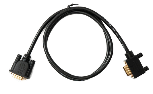SYSTEM-S D Sub15 cable 100 cm HD VGA 15 pin male to male DB15 angle right angled