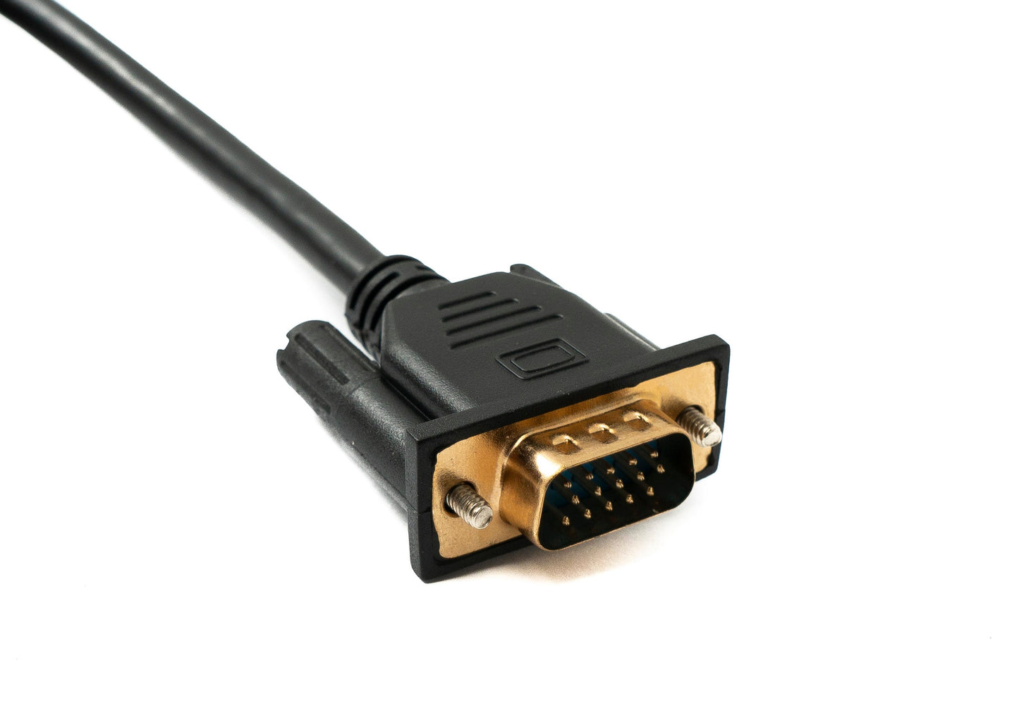 SYSTEM-S D Sub15 Kabel 100 cm HD VGA 15 Pin Stecker zu Stecker DB15