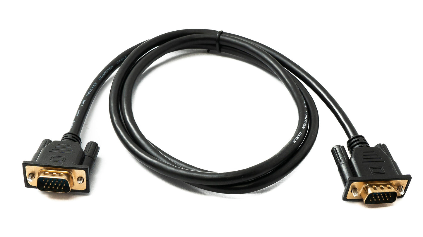 SYSTEM-S D Sub15 snúra 150 cm HD VGA 15 pinna karlkyns í karlkyns DB15