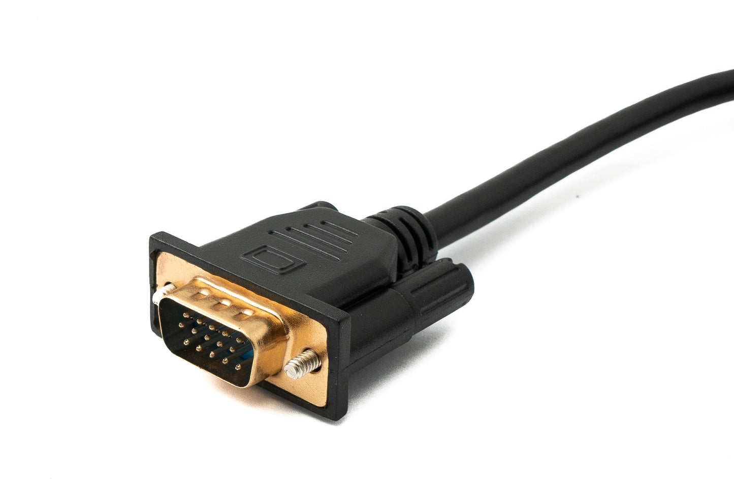 SYSTEM-S D Sub15 kapall 100 cm HD VGA 15 pinna karlkyns í karlkyns DB15 vinklaður upp á við