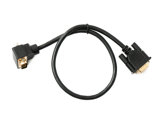 SYSTEM-S D Sub15 kapall 50 cm HD VGA 15 pinna karlkyns í karlkyns DB15 vinklaður upp á við
