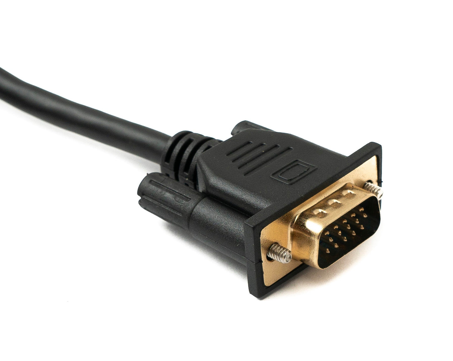 SYSTEM-S D Sub15 kapall 50 cm HD VGA 15 pinna karlkyns í karlkyns DB15 vinklaður upp á við