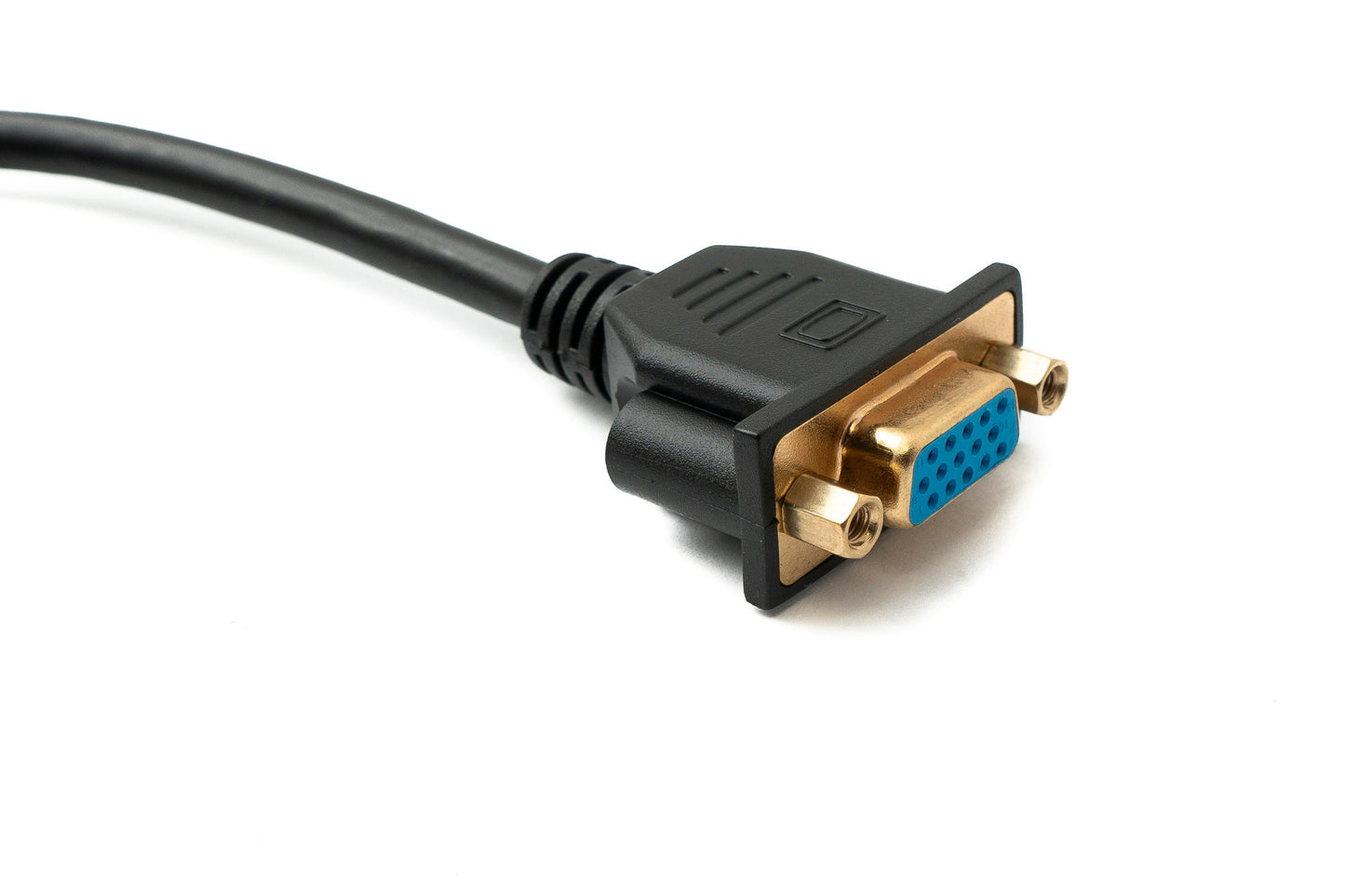 SYSTEM-S D Sub15 kapall 100 cm HD VGA 15 pinna karlkyns í kvenkyns DB15 hallaður niðurhallaður