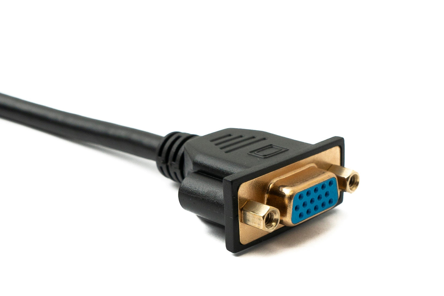 SYSTEM-S D Sub15 kapall 150 cm HD VGA 15 pinna karlkyns í kvenkyns DB15 vinklaður vinstri vinklaður
