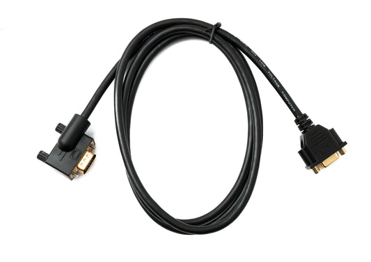 SYSTEM-S D Sub15 cable 150 cm HD VGA 15 pin male to female DB15 angled right angled