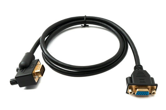 SYSTEM-S D Sub15 kapall 100 cm HD VGA 15 pinna karlkyns í kvenkyns DB15 hornrétt hornrétt