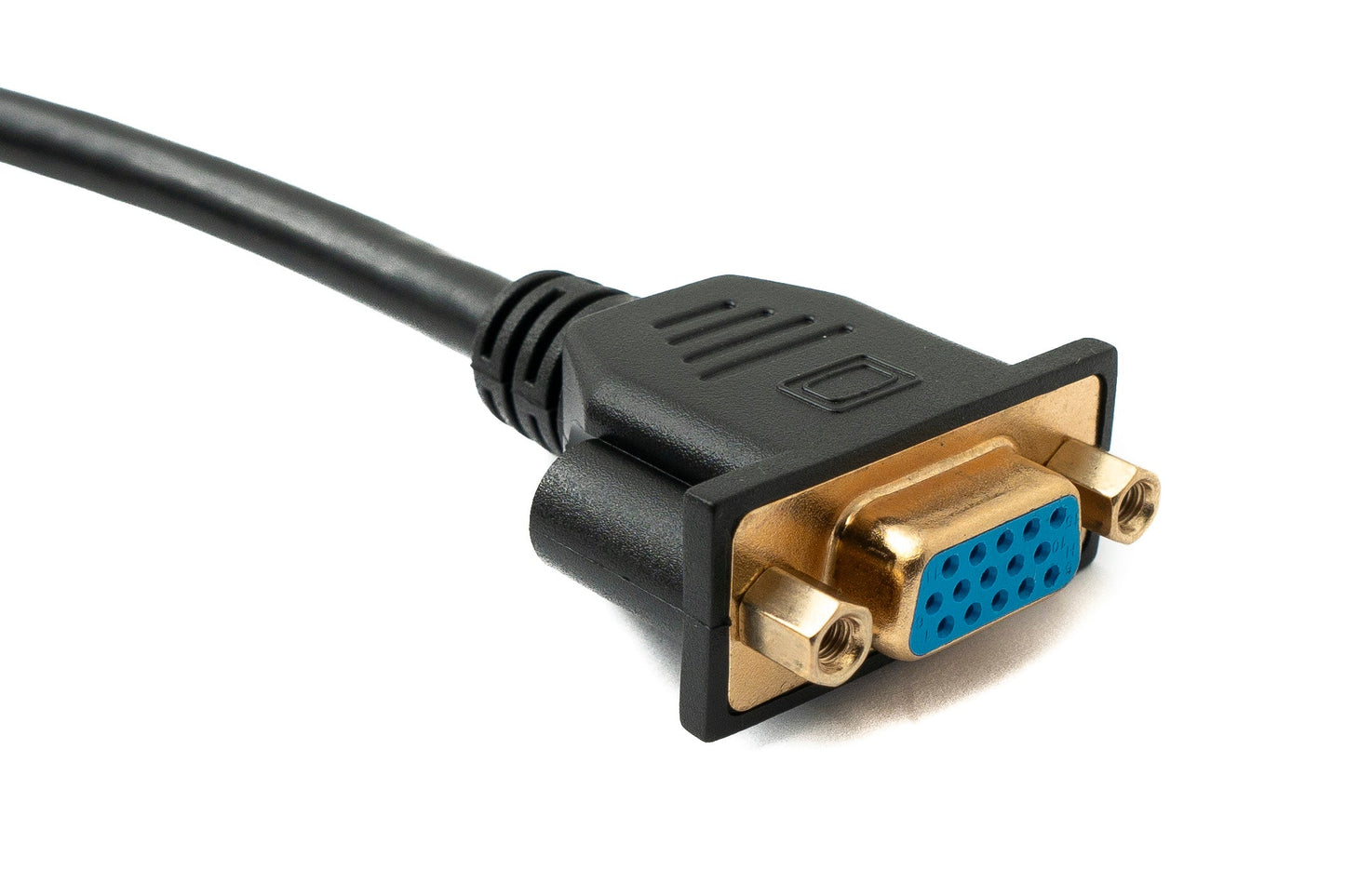 SYSTEM-S D Sub15 kapall 100 cm HD VGA 15 pinna karlkyns í kvenkyns DB15 hornrétt hornrétt