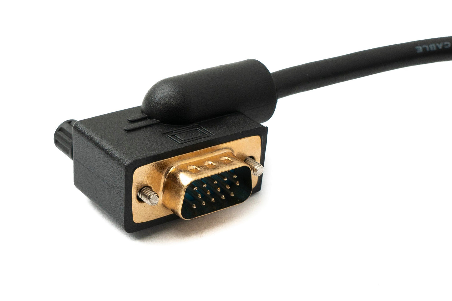 SYSTEM-S D Sub15 kapall 100 cm HD VGA 15 pinna karlkyns í kvenkyns DB15 hornrétt hornrétt