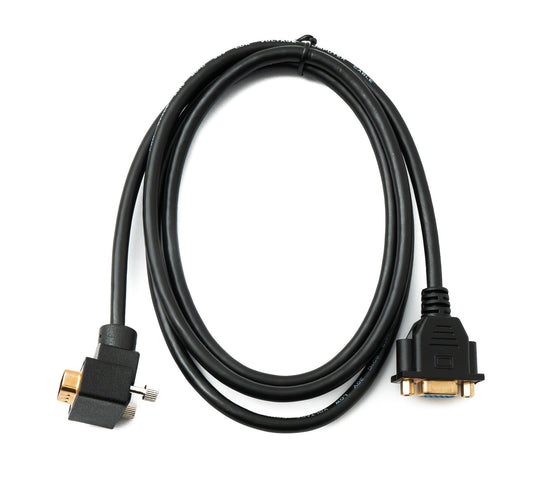 SYSTEM-S D Sub15 cable 150 cm HD VGA 15 pin male to female DB15 angled up angled