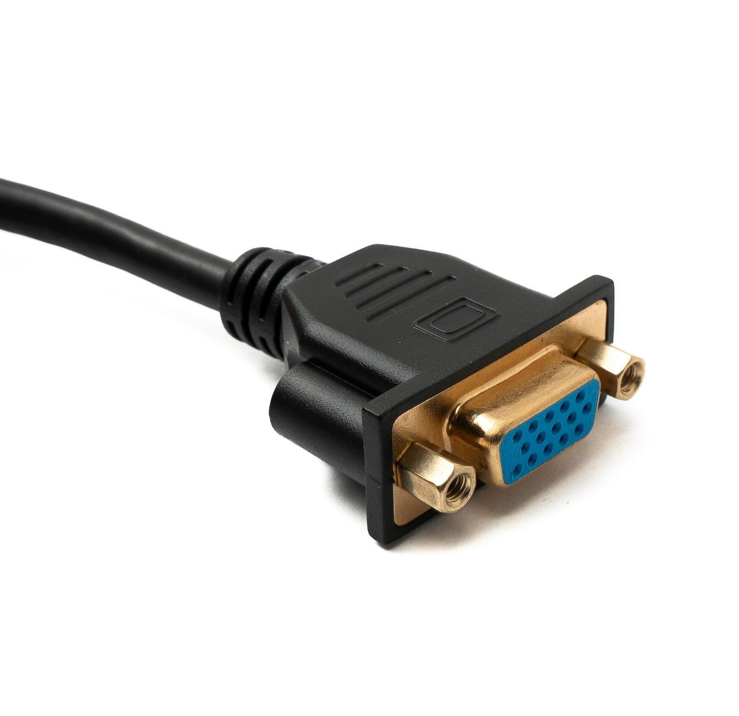 SYSTEM-S D Sub15 kapall 50 cm HD VGA 15 pinna karlkyns í kvenkyns DB15 hornrétt upp á við