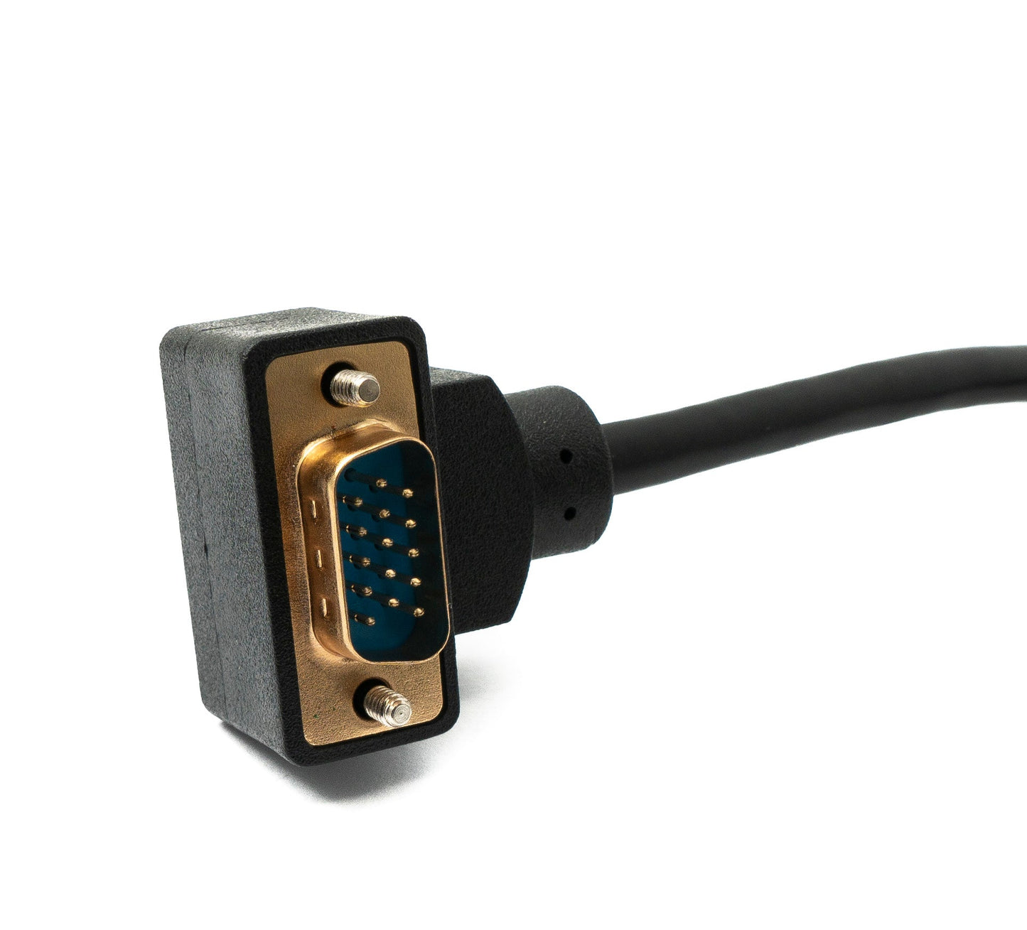 SYSTEM-S D Sub15 kapall 50 cm HD VGA 15 pinna karlkyns í kvenkyns DB15 hornrétt upp á við