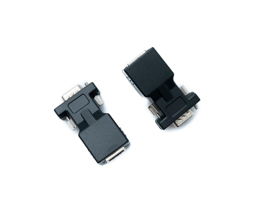 SYSTEM-S Ethernet VGA over IP converter 2x VGA plug to LAN RJ45 socket 20m range