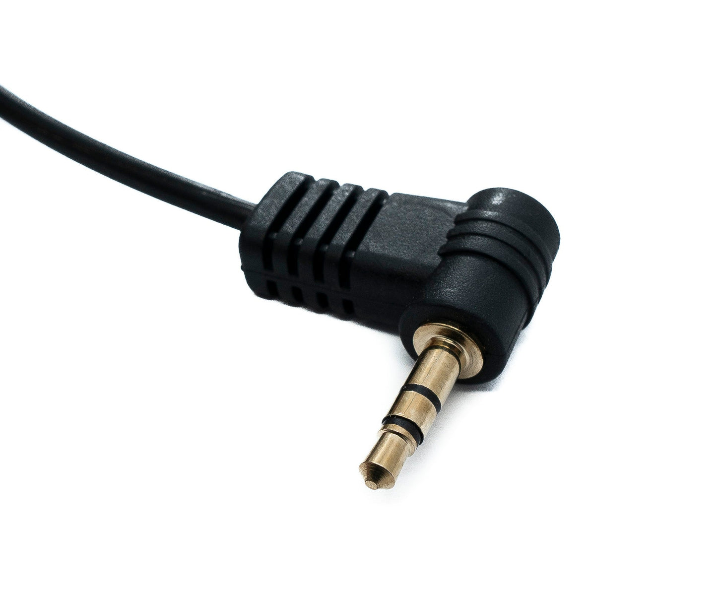 SYSTEM-S Audio Klinke Kabel 100 cm 3,5 mm TRS Stecker zu Stecker Winkel AUX Schwarz