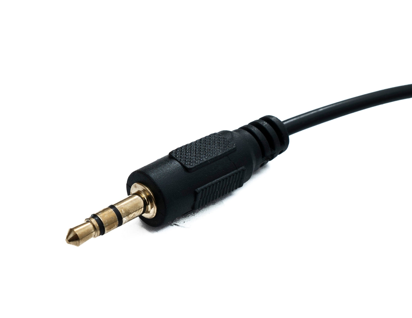 SYSTEM-S Audio Klinke Kabel 100 cm 3,5 mm TRS Stecker zu Stecker Winkel AUX Schwarz