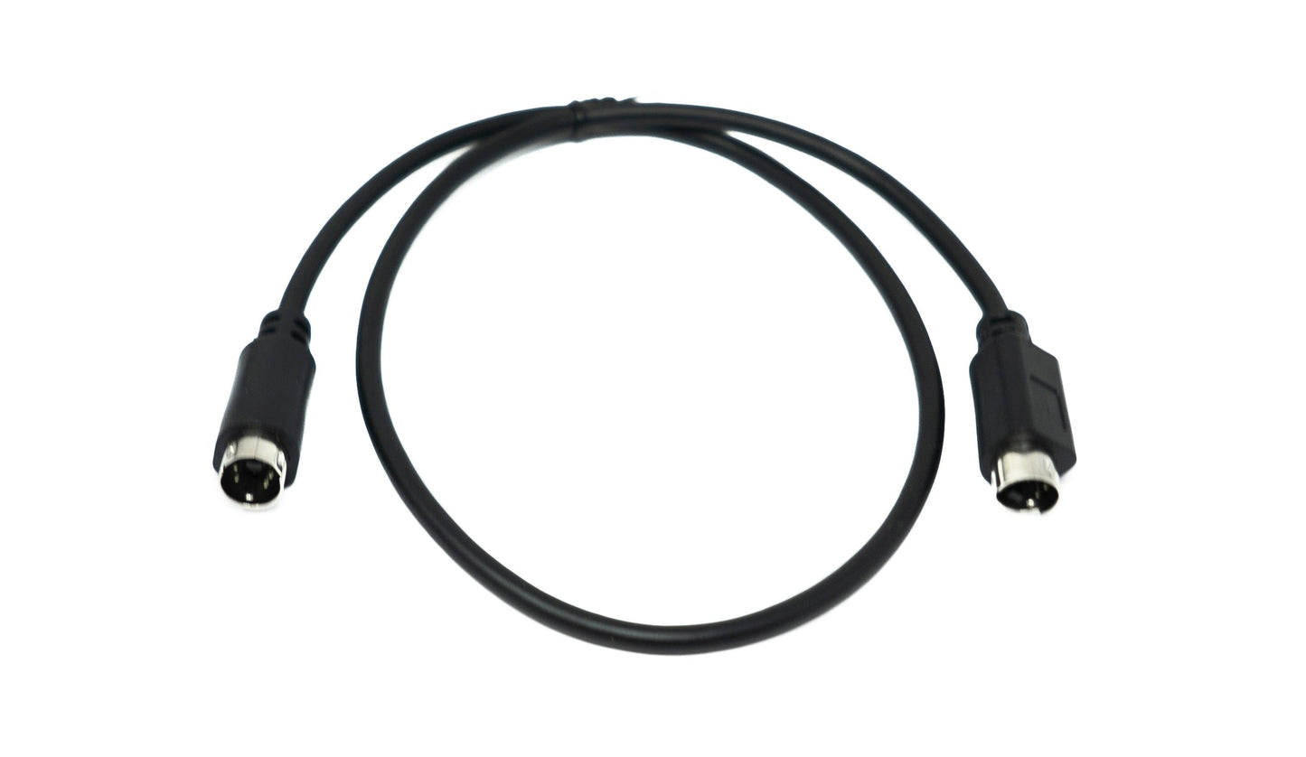 SYSTEM-S S-Video snúra 50 cm Din 4 pinna tengi í svart