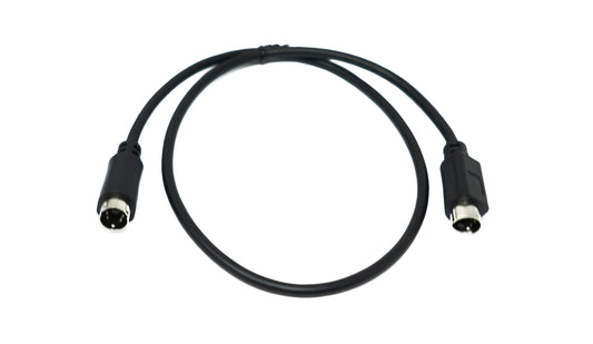 SYSTEM-S S-Video snúra 50 cm Din 4 pinna tengi í svart