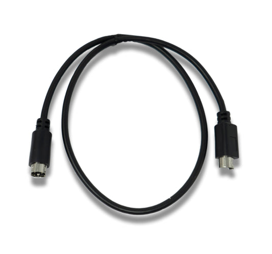 SYSTEM-S S-Video snúra 50 cm Din 4 pinna tengi í svart