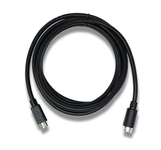 SYSTEM-S S-Video cable 180 cm Din 6 pin male to male in black