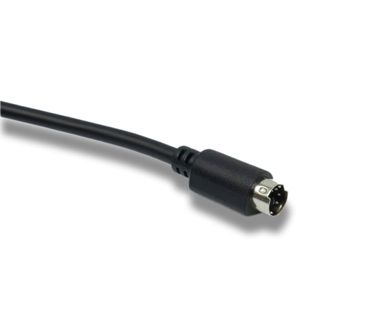 SYSTEM-S S-Video cable 180 cm Din 6 pin male to male in black