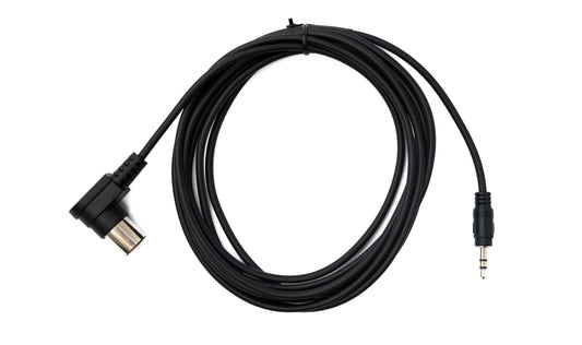 SYSTEM-S MIDI snúra 3 m Din 5 pinna tengi í 3,5 mm jack tengi AUX vinklaður