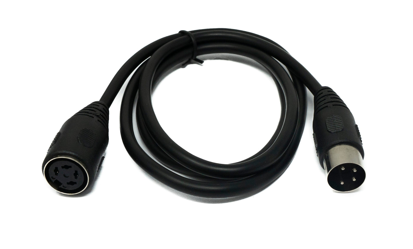 SYSTEM-S S-Video cable 100 cm Din 4 pin male to female in black