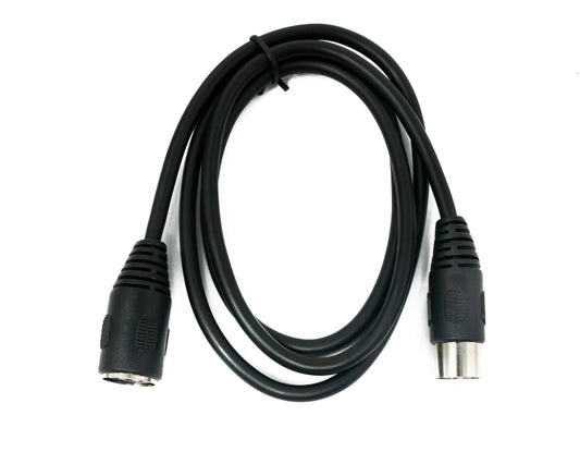 SYSTEM-S S-Video cable 100 cm Din 4 pin male to female in black