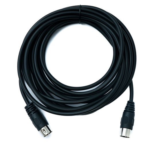 SYSTEM-S S-Video Kabel 5 m Din 3 Pin Stecker zu Stecker Schwarz