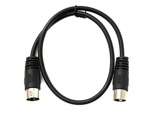 SYSTEM-S S-Video cable 50 cm Din 3 pin male to male black
