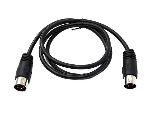 SYSTEM-S S-Video cable 100 cm Din 4 pin male to male black