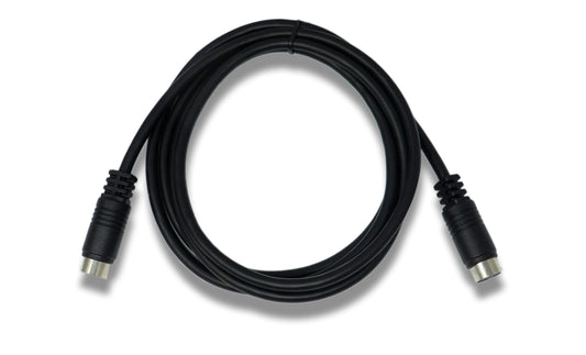 SYSTEM-S S-Video cable 150 cm Mini Din 10 pin female to female in black