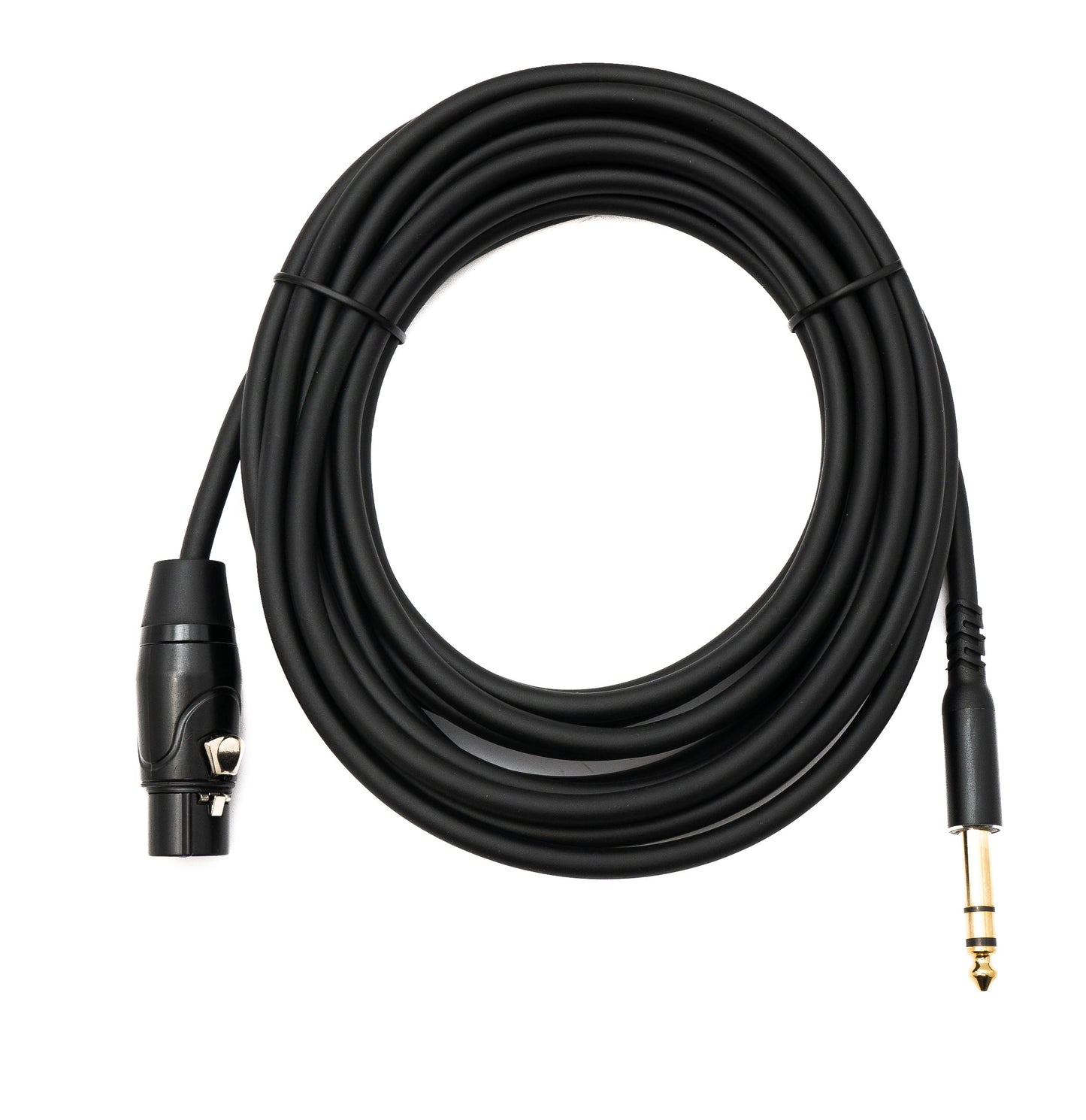 SYSTEM-S Hljóðsnúra 5 m 6,35 mm jack-tengi í XLR 3 pinna tengi í svörtu