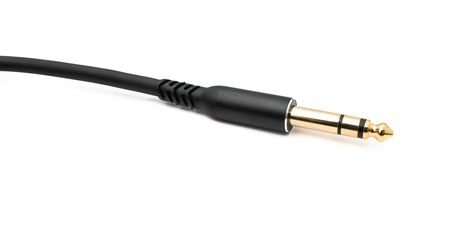 SYSTEM-S Hljóðsnúra 5 m 6,35 mm jack-tengi í XLR 3 pinna tengi í svörtu