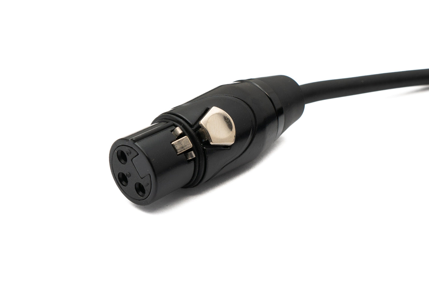 SYSTEM-S Hljóðsnúra 5 m 6,35 mm jack-tengi í XLR 3 pinna tengi í svörtu