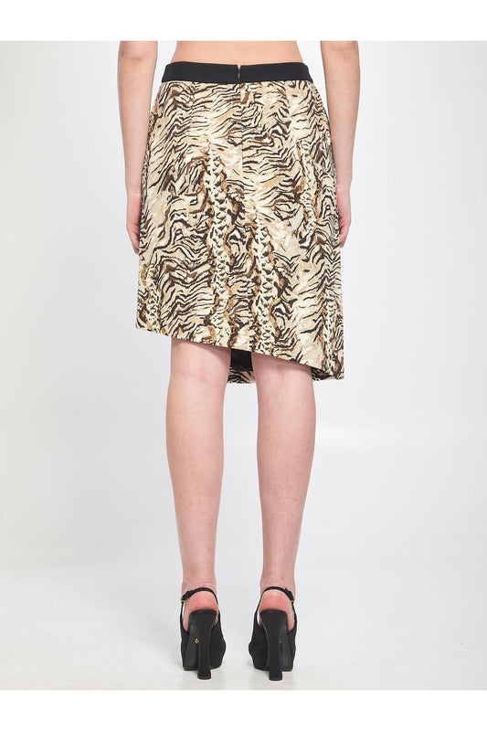 Animalier print skirt