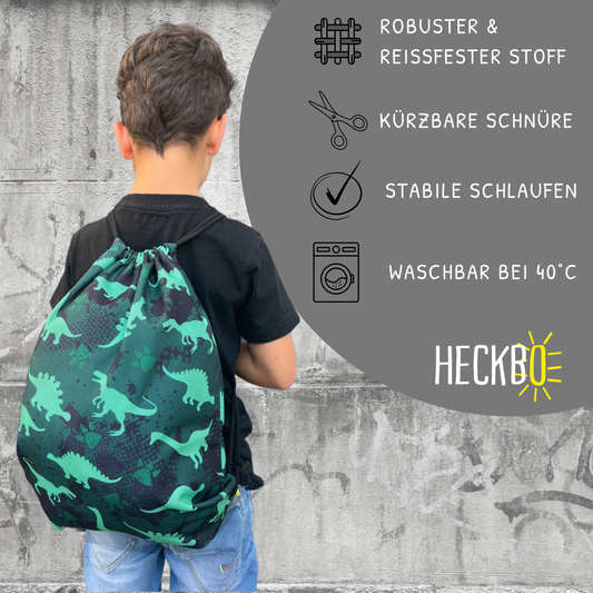 Children's gym bag dinosaur