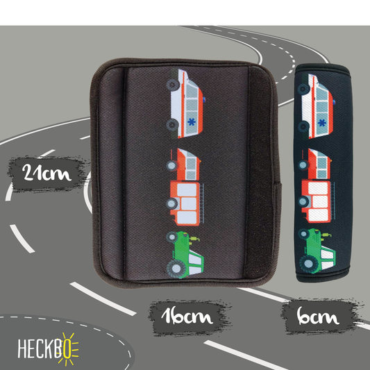 Car seat belt protector fire brigade, tractor, ambulance