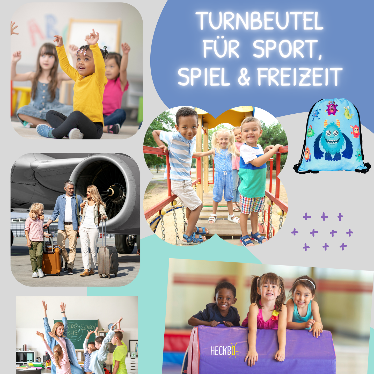 Kinder Turnbeutel Monster